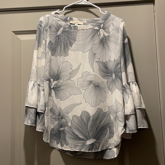 Ann Taylor loft floral print top - Picture 4 of 7